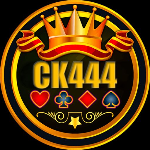CK444 themed cartoon characters with coins and mobile gaming elements